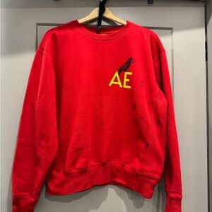 Armchair Expert Red Crewneck Sweater
